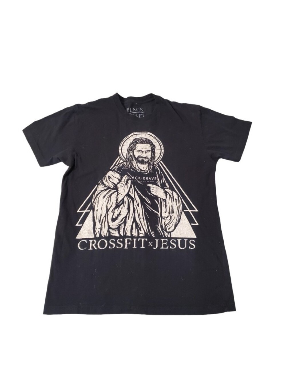 BlackCraft x Black & Brave CrossFit Jesus Seth Rollins WWE T-Shirt Small